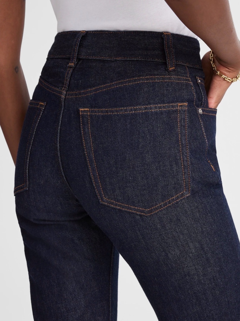 Madewell Dark Indigo High-Rise Wide-Leg Jeans - Picture 5 of 14